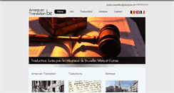 Desktop Screenshot of americantranslation.be