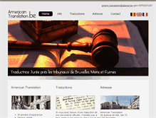 Tablet Screenshot of americantranslation.be
